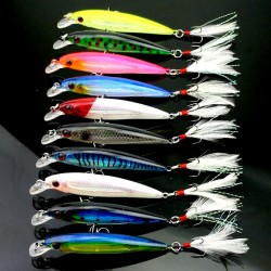1PCS Minnow Fishing lures 10 colors fishing wobblers 9cm 8g jig swimbait fishing tackle fishing lure free shipping YE-210