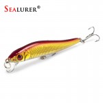 1PCS SEALURER Minnow Hard Bait  Fishing Lures 5 Colors You Can Chose With  3D Eyes 8cm5.5g