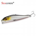 1PCS SEALURER Minnow Hard Bait  Fishing Lures 5 Colors You Can Chose With  3D Eyes 8cm5.5g
