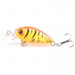 1Pcs 4.5cm 4g Mini Crazy Wobble Crankbait Hard Crank Bait Tackle Artificial Fishing Lures Swimbait Fish Japan Wobbler YE-24