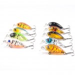 1Pcs 4.5cm 4g Mini Crazy Wobble Crankbait Hard Crank Bait Tackle Artificial Fishing Lures Swimbait Fish Japan Wobbler YE-24