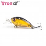 1Pcs 4.5cm 4g Mini Crazy Wobble Crankbait Hard Crank Bait Tackle Artificial Fishing Lures Swimbait Fish Japan Wobbler YE-24