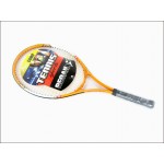 1 Pcs Regail Sports Tennis Racket Aluminum Alloy Adult Racquet with Racquet Bag for Beginners Orange Color