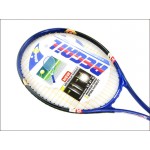 1 Pcs Regail Sports Tennis Racket Aluminum Alloy Adult Racquet with Racquet Bag for Beginners with Blue Color