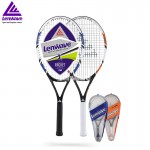 1 Piece Carbon Fiber Tennis Rackets Lenwave Brand Men Women Sports Training Tennis Raquete