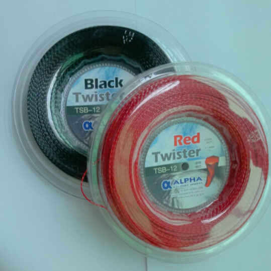 1 Reel Alpha Black Twist tennis String Reel tennis string/made in ...