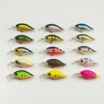 1pc, Crank Bait Plastic Hard Lures 37mm, Fishing Baits, Crankbait,  Wobblers, Plug, Freshwater Fish Lure, Free shipping