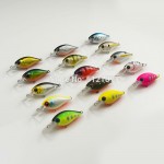 1pc, Crank Bait Plastic Hard Lures 37mm, Fishing Baits, Crankbait,  Wobblers, Plug, Freshwater Fish Lure, Free shipping