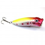 1pc Fishing Lures 5 colors Popper Lure 6.5cm 13g fishing bait 6# high carbon steel hook fishing tackle YE-203