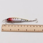 1pcs 2 Sections Fishing Minnow Lure 9cm 7.3g Artificial Bait 8 Color Treble Hooks Crank bait Fishing Tackle Tool