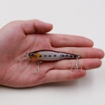 1pcs 2 Sections Fishing Minnow Lure 9cm 7.3g Artificial Bait 8 Color Treble Hooks Crank bait Fishing Tackle Tool