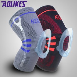 1pcs Tape Airsoftsports kneepad Mountaineering Basketball Running Badminton Breathable Silicone Knee support protect patella 