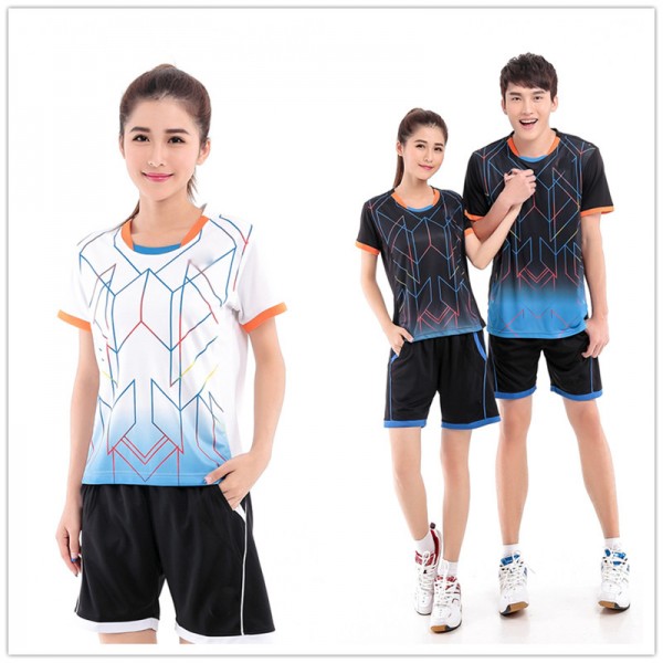 2015 Badminton Set ( T-shirt + Shorts) Men And Women Model Quick Dry Lin Dan Badminton Sportwear Table Tennis 20236EX 12099EX