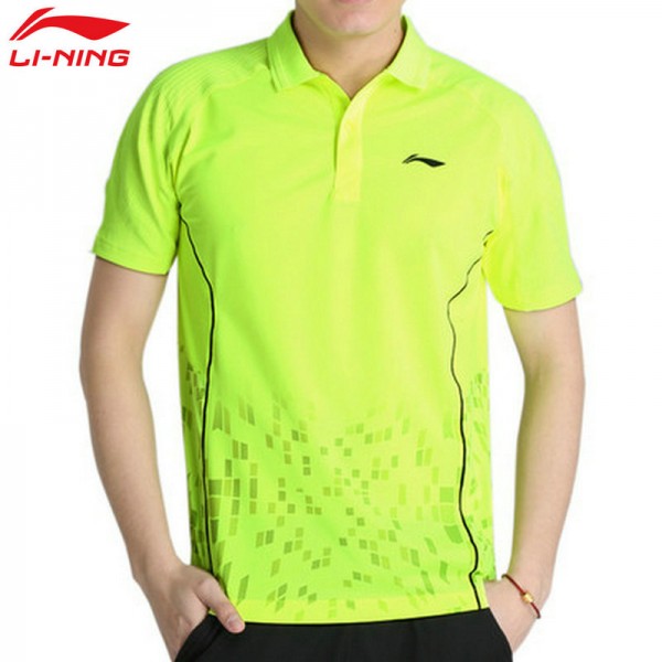 2015 New Li Ning Men Badminton Sport T-shirt Suit Genuine badminton Racing clothes LI NING Men Sport Tops AAYK089