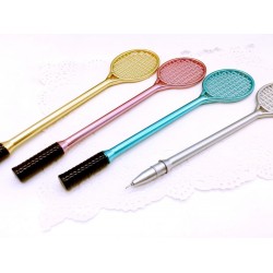 2016 1x Badminton racket shape creative students Gel Ink pen 0.38mm office stationery learning supplies papelaria