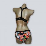 2016 New Women Print Bikini Floral Bathing Suit Bandage Swimwear Bottom&Top Swimsuit Ladies Biquini Halter Bikini Set Swim Wear