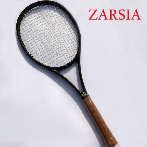 2016 NEW High quality ZARSIA Tennis Racquets 100% graphite tennis rackets Full black 41/4,43/8,41/2 Free shipping