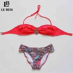 2017 New Arrival Crystal Bikini Set For Women Bandage Push-up Padded Bra Swimsuit Beach Women's Swimwears Biquni Bathing Sut