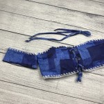 2017 New Cowboy Bandeau Bikinis Women Swimsuit Push Up Strapless Swimwear Crochet Off The Shoulder Sexy Bathing Suits Swimwears 