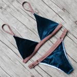 2017 New Sexy Bikinis Women Swimsuit Push Up Swimwear Woman Bandage Cut Out Bikini Set Halter Beach Bathing Suits Swim Wear
