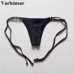 2017 Rose Pink Micro Mini brief female swimwear women sexy Brazilian cut Tanga Bikini Bottom Thong swim panties bathing suit V08