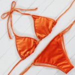 2017 Women Bikini Set Special Material Stretch Velvet Brazilian Biquini Praia Swimwear Sexy Swimsuit Trikini Monokini Bodysuit