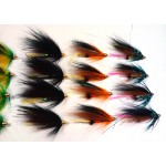 [20PCS] Assorted Color Salmon Steelhead Fly Fishing Tube Flies Combo Sea Bass Teasers