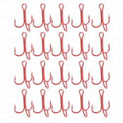 20PCS Fishing Hook Barbed Crank Sharp Fishing Treble Hooks Pesca Tackle with 3 Anchors Carbon Steel Sea Fishing Explosion Hooks 