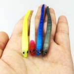 20pcs/lot 1.6g/9cm Soft Bait Fish Fishing Lure Shad 3D Eyes Soft Silicone Tiddler Bait Swimbaits Plastic Lure 144+