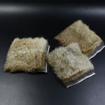 4 PCS/Pack Natural Coney Genuine Rabbit Fur Animal Pelt Craft Skin Hide Hair Fly Fishing Tying Material for Nymph Patterns Flies