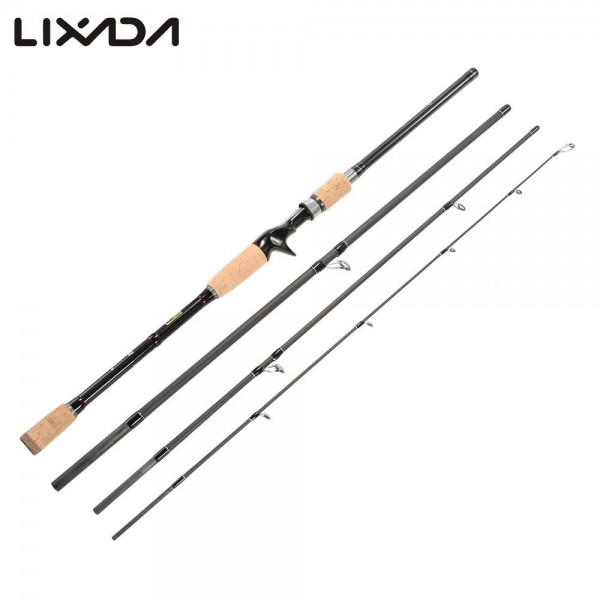 4 Sections Carbon Fiber Portable Baitcasting Spinning Fishing Rod Medium Rod Fishing Pole 2.1M/2.4M  Vava De Pesca Saltwater Rod