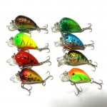 4.5cm 4.2g Mini Fishing Lures Crank Baits 3d Fish Eye Simulation Minnow Crankbait Hard Plastic Laser Lure Bait Low Price