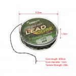 45lb 5m Leadcore Braided Camouflage Carp Fishing Line Hair Rigs Lead Core Fishing Tackle