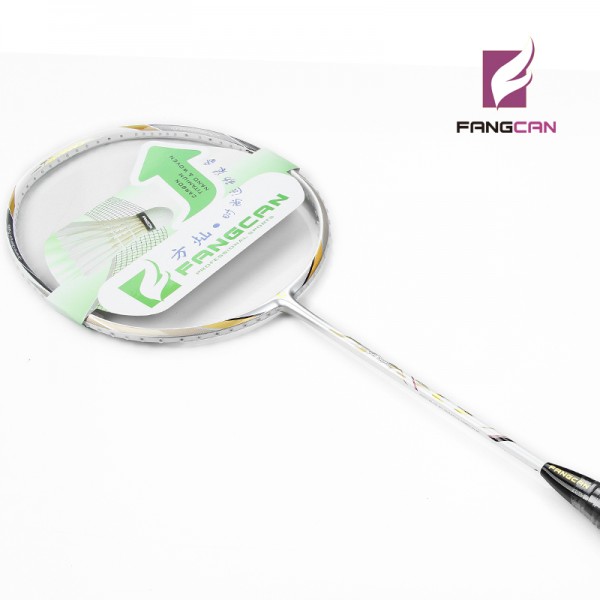 5pcs/lot 100% Carbon FANGCAN TB NANO C7 defensive type Badminton Racket With String White Color Nano Technology racquet