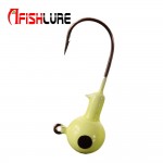 5pcs/lot Jig Head lead head hook 2g/3.5g/5g/7.0g/10g/14g luminous soft worm hooks Red softbait hook lead weight Fishing Hooks