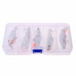 5pcs/set Night Fishing Lure Bait Kit Glow In Dark VIB Popper Crank Minnow Pencil Luminous Artificial Bait With Lure Box