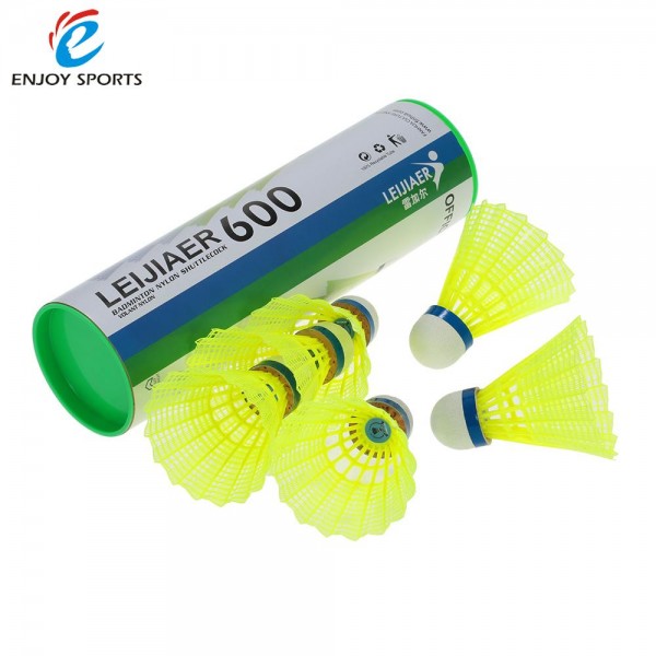 6PCS Professional Badminton Ball Outdoor Sports Practice Training Badminton wood Feather Nylon Shuttlecocks Birdies Indoor