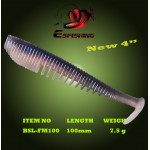 6pcs 10cm/7.5g Esfishing FLK MINNOW Fishing Lure Soft Baits Leurre souple Shad Carp Fishing Peche Iscas Artificial Para Pesca