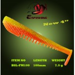 6pcs 10cm/7.5g Esfishing FLK MINNOW Fishing Lure Soft Baits Leurre souple Shad Carp Fishing Peche Iscas Artificial Para Pesca