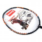 8008 Carbon Fiber Badminton Rackets Fast Speed Battledore Racquet with Carry Bag Black