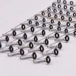 80pcs/lot Fishing Rod Guide Guides Tip Set Repair Kit DIY Eye Rings Different Size Stainless Steel Frames with Fish Case Box
