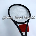 90 sq.in. 319g Pure Black  taiwan 100% graphite customized tennis Racket/Racquet tennis racket Grip size L2,L3 L4