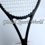 90 sq.in. 319g Pure Black  taiwan 100% graphite customized tennis Racket/Racquet tennis racket Grip size L2,L3 L4