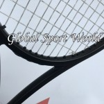 90 sq.in. 319g Pure Black  taiwan 100% graphite customized tennis Racket/Racquet tennis racket Grip size L2,L3 L4