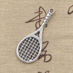 99Cents 3pcs Charms badminton tennis racket 48*19mm Antique Making pendant fit,Vintage Tibetan Silver,DIY bracelet necklace