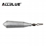 ALLBLUE 6pcs/lot Bullet Weights Finesse  Drop Shot Sinker Weight 7g Bullet Weights Terminal Tackle Fishing Accessories