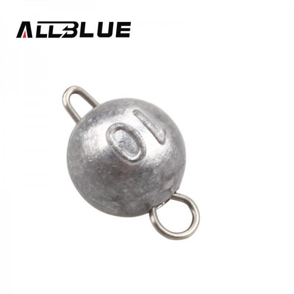 ALLBLUE 6pcs/lot Bullet Weights Sinker Weight 2g/5g/7g/10g Bullet Weights Texas-rigging Terminal Tackle Fishing Tackle Peche