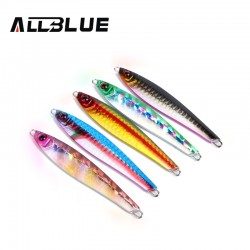 ALLBLUE High Quality Metal Jigging Spoon 36g 3D Eyes Artificial Bait Boat Fishing Jig Lures Super Hard Lead Fish Fishing Lures