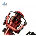 All-metal arm 13+1BB spinning fishing reel EVA Handle fishing reels 3 colors 1000-7000 series Gapless metal head spinning wheel 