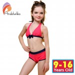 Andzhelika Swimsuit for girls 2017 Summer Girls Bikini Cute Bow Children Swimwear Children Girl Swimming Suit Kid Bathing Suit